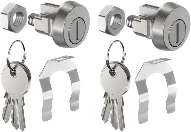 AGUNION 2 Pack L-1172C National Mailbox Lock Replacement for CompX National USPS-L-1172C C9100, Replace Lock for COMPX NDCBU CBU Cluster Mailboxs-Clockwise with Keys - Image 1